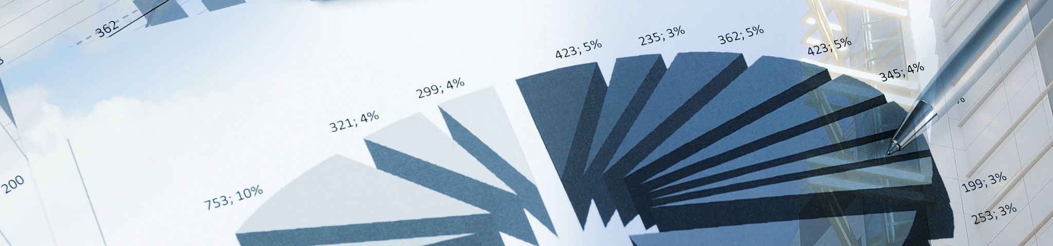 3-Dimensionales Kreisdiagramm für Kostenmanagement